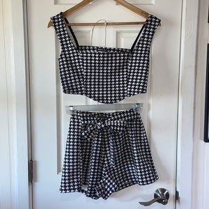 2 Piece houndstooth set